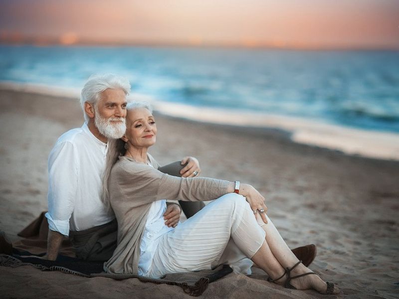 Hình ảnh đáng trân trọng về tình yêu tuổi già