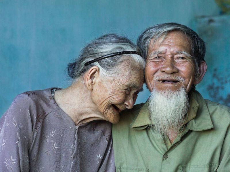 Hình ảnh lãng mạn về tình yêu tuổi già