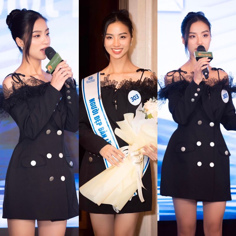 Người đẹp sinh năm 1999 đến từ Bình Phước đã giành được tấm vé tiến vào thẳng Top 20 Miss World Vietnam 2023. (Ảnh: Phạm Thị Tú Trinh)
