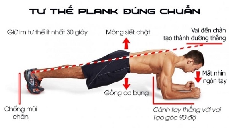 Hướng dẫn Plank đúng cách cho nam